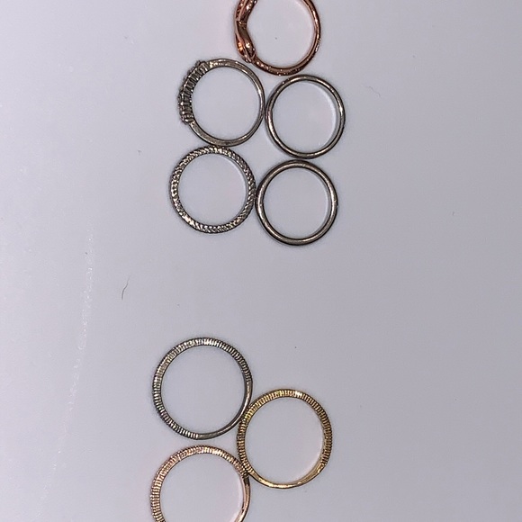 5 midi rings & 3 size 7 rings - Picture 5 of 5